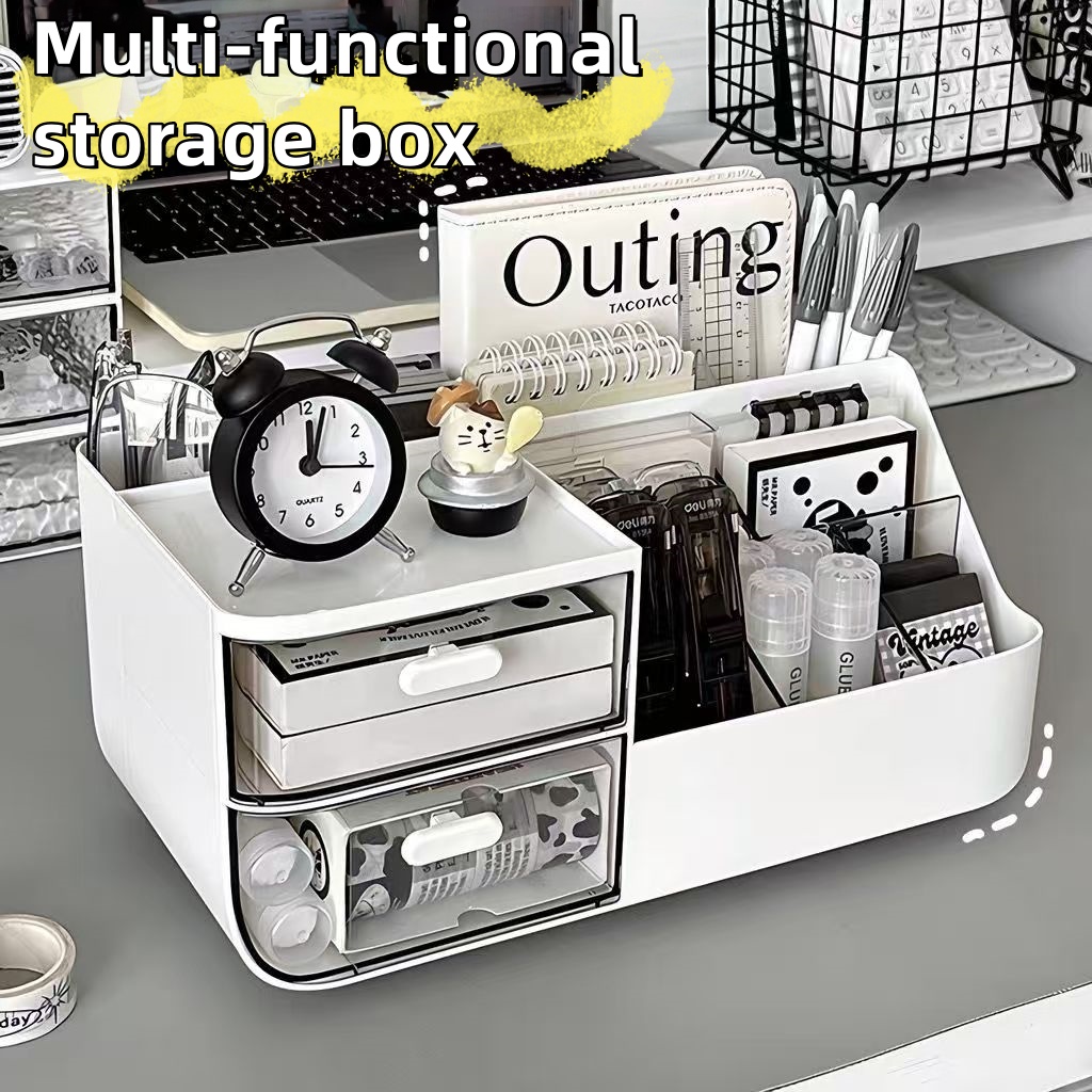 1Pcs Desktop Cosmetics Organiz - Home Office Desk With Drawers recensie en prijs