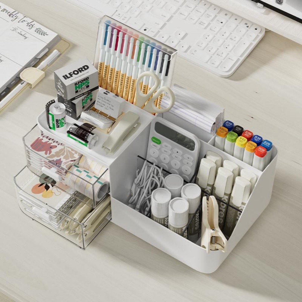 1Pcs Desktop Cosmetics Organiz - Home Office Desk With Drawers recensie en prijs