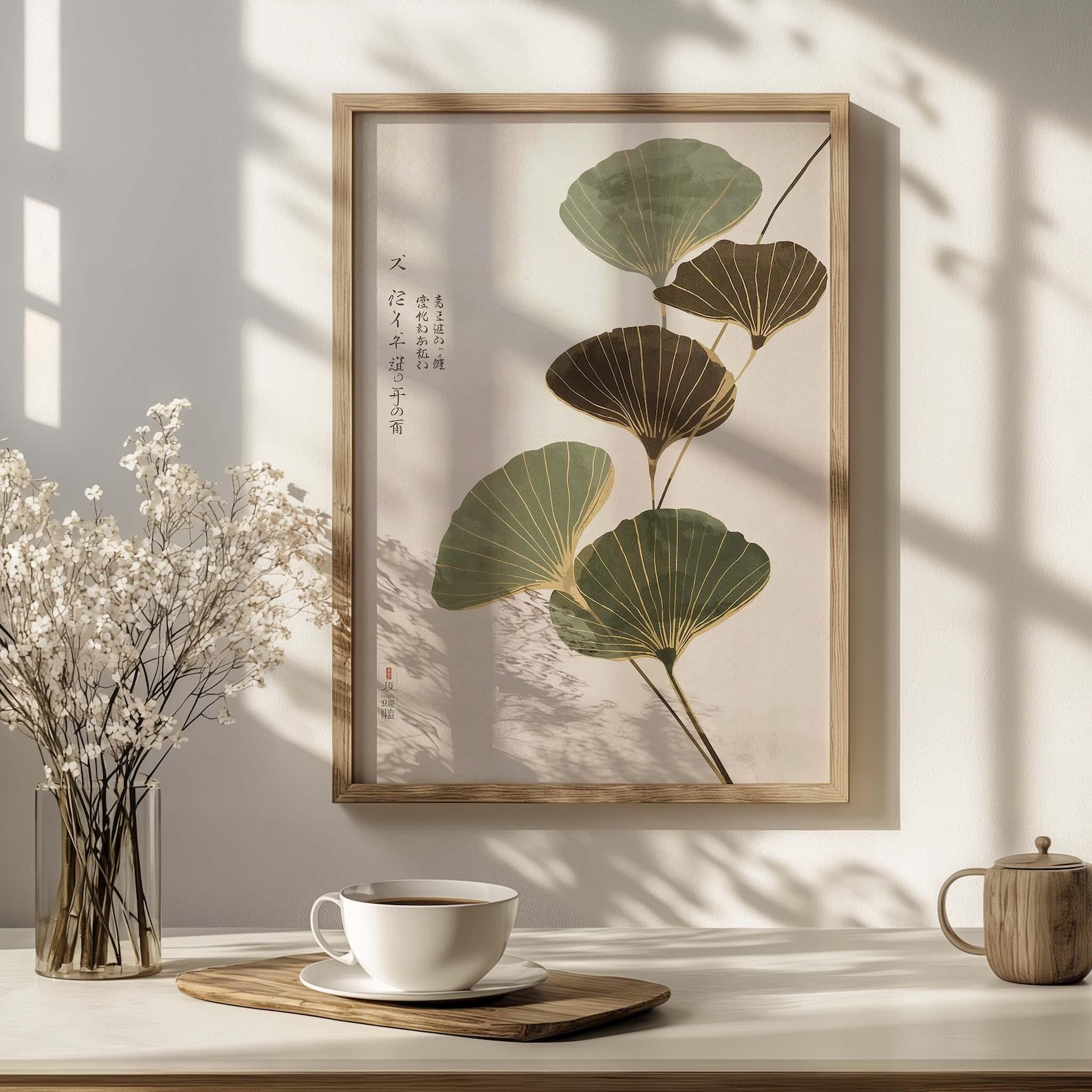Japandi Neutral Lotus Leaf Can - Home Office Japandi recensie en prijs