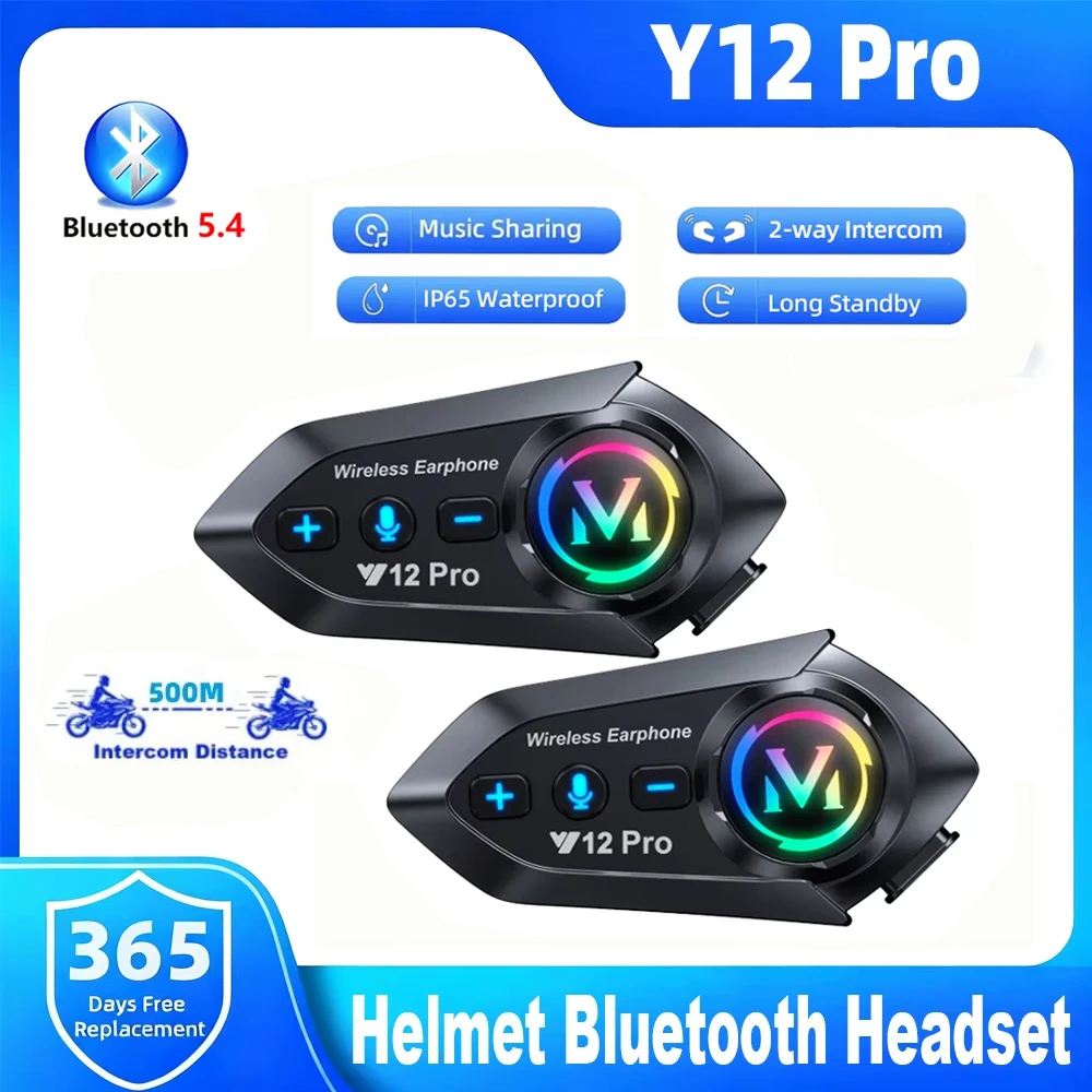 Y12 Pro Motorcycle Helmet Blue - Home Office Headset recensie en prijs