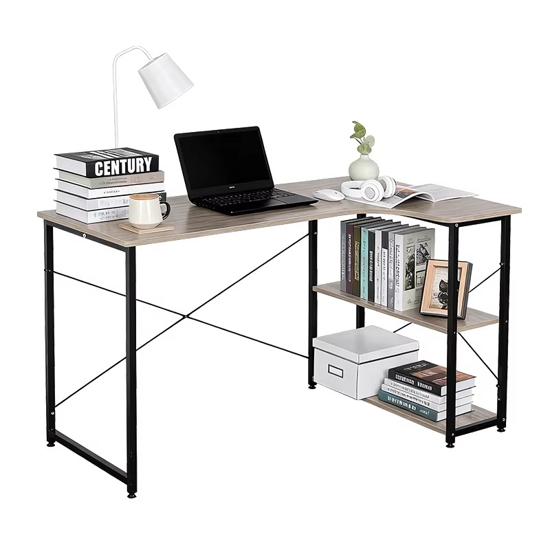 L Shaped Corner Desk With Book - Home Office Bookshelves recensie en prijs