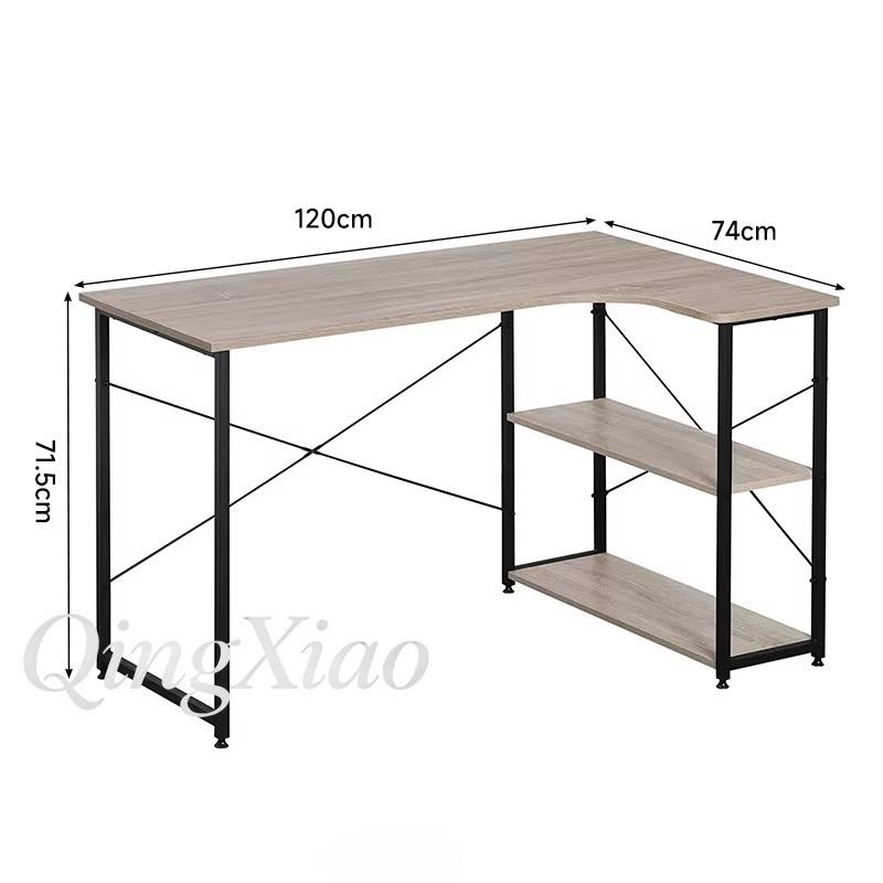 L Shaped Corner Desk With Book - Home Office Bookshelves recensie en prijs