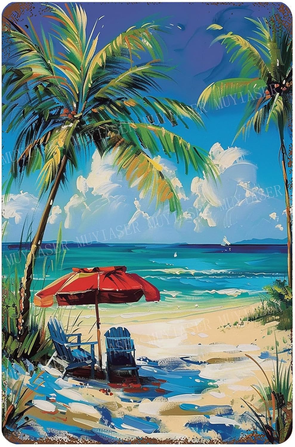 Beach Metal Signs Vintage Sign - Home Office Kitchen recensie en prijs