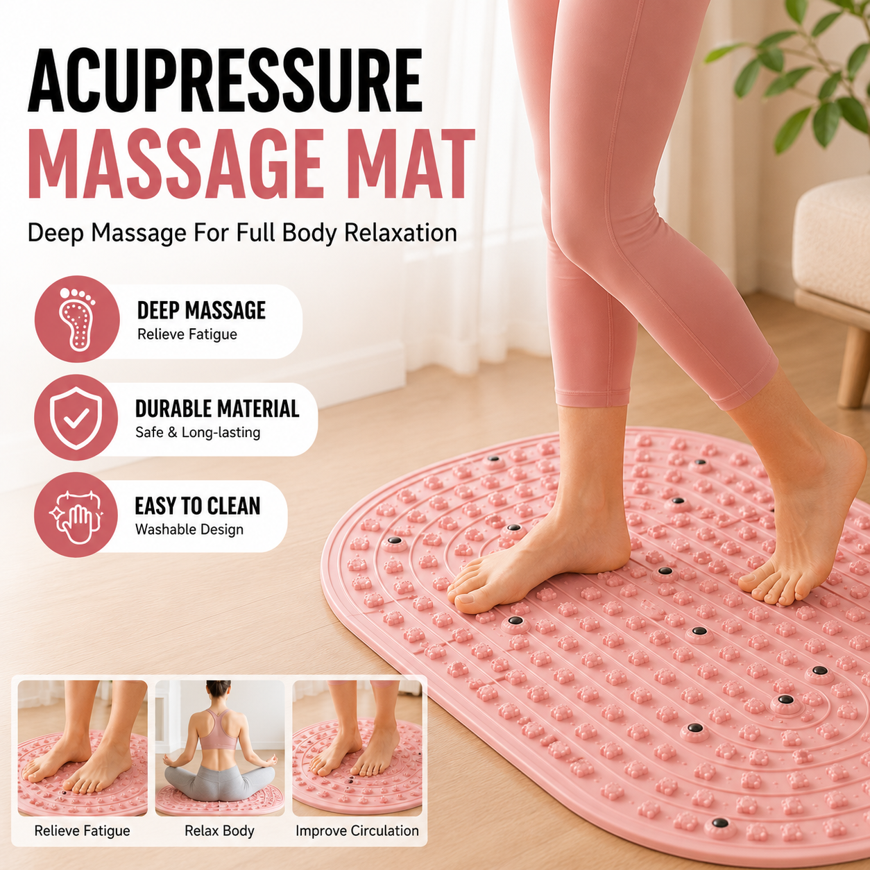 2026 Upgraded Rubber Foot Yoga - Anti Fatigue Mat recensie en prijs