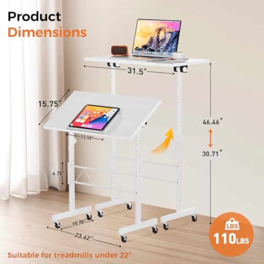 Standing Desk Adjustable Heigh - Home Office Free recensie en prijs
