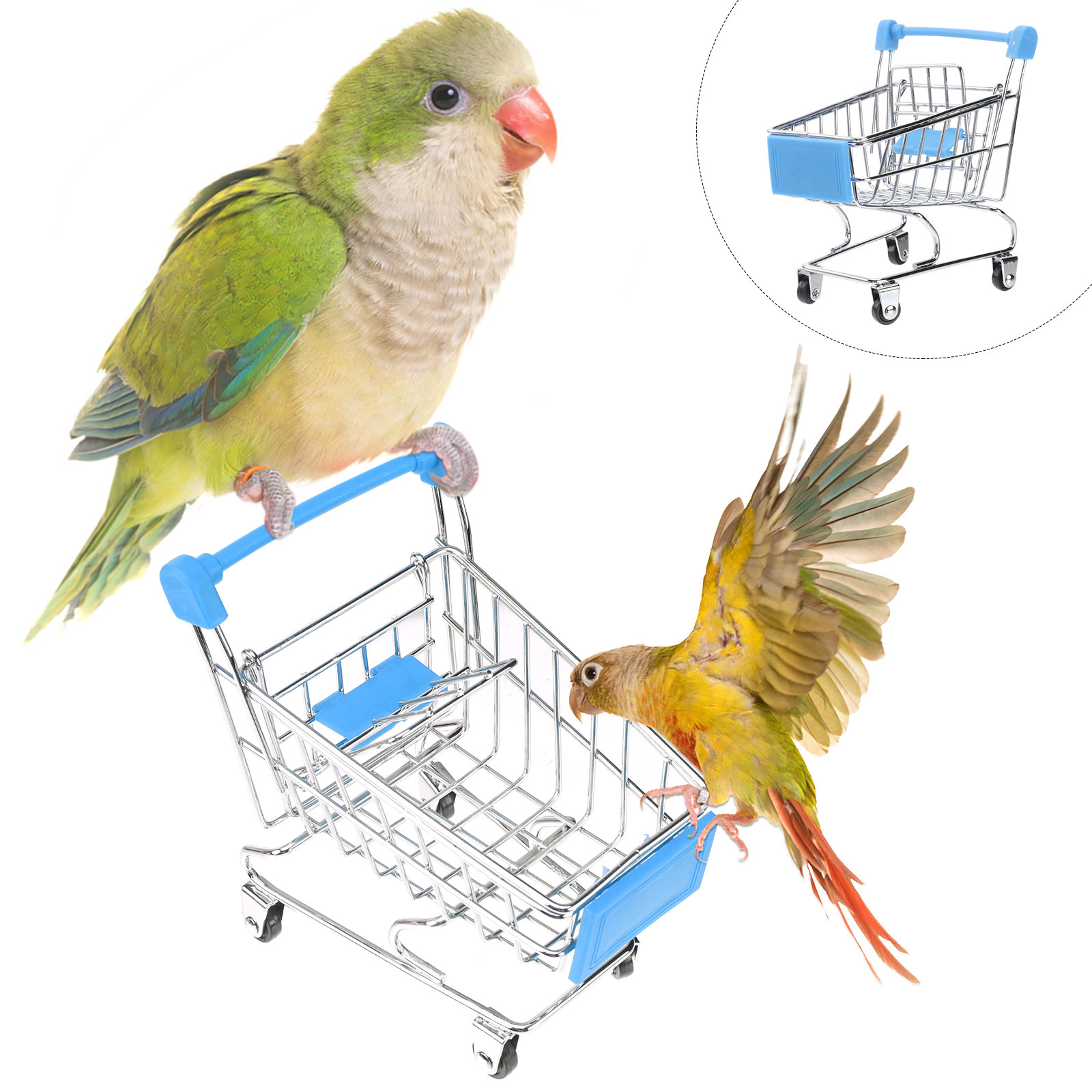 Mini Shopping Cart Metal Desig - Home Office Bookshelves recensie en prijs