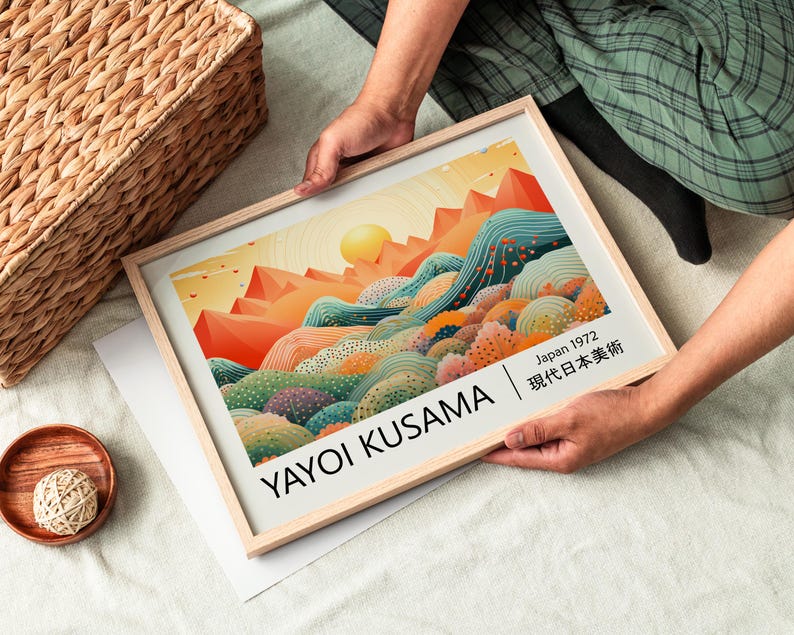 1pc Yayoi Kusama Abstract Land - Home Office Japandi recensie en prijs