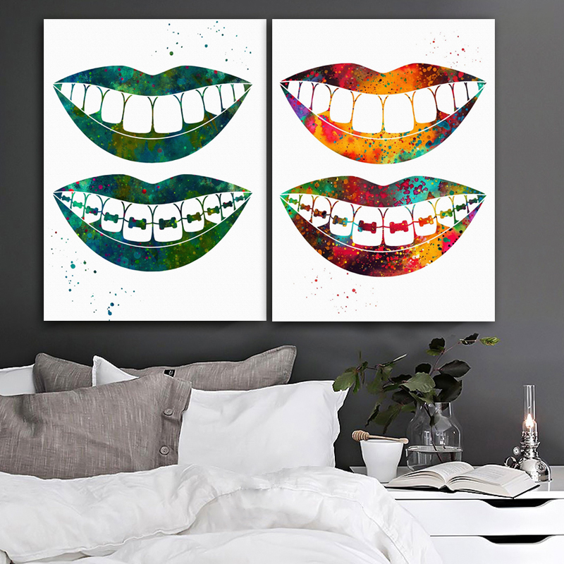 Laugh Teeth Print Surgical Ins - Home Office York recensie en prijs