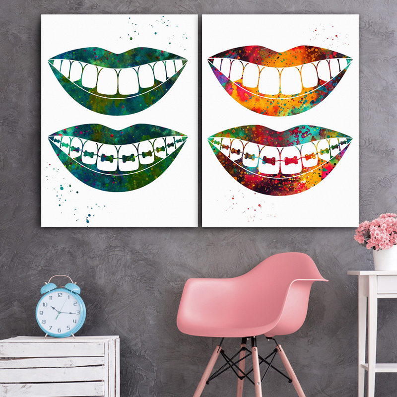 Laugh Teeth Print Surgical Ins - Home Office York recensie en prijs