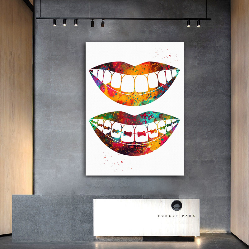 Laugh Teeth Print Surgical Ins - Home Office York recensie en prijs