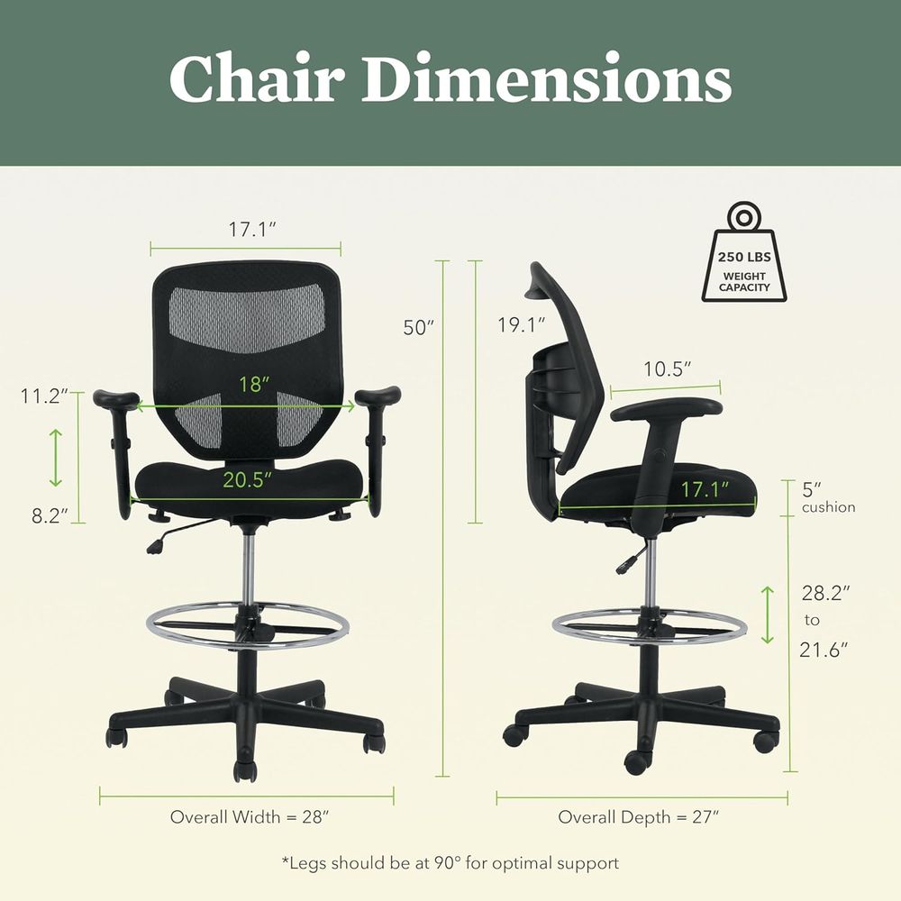 Ergonomic Mesh Standing Office - Home Office Free recensie en prijs