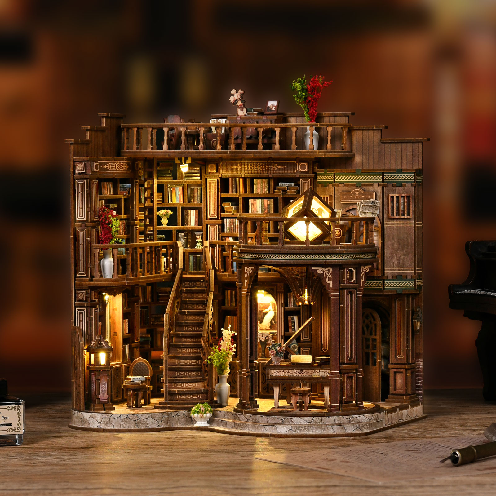 Cool Vintage Library Miniature - Home Office Bookshelves recensie en prijs