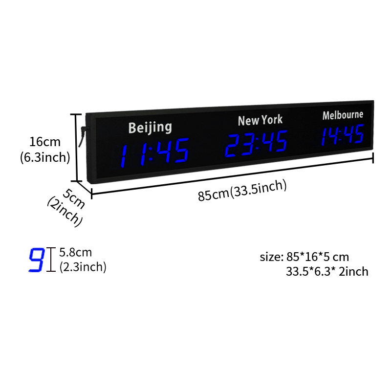 CP034 Digital World Wall Clock - Home Office Updates recensie en prijs