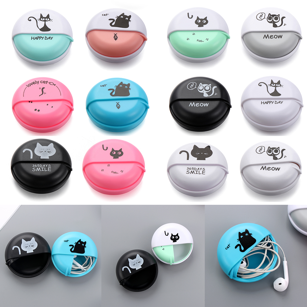 1pcs Headphone Cable Box Round - Home Office Headset recensie en prijs