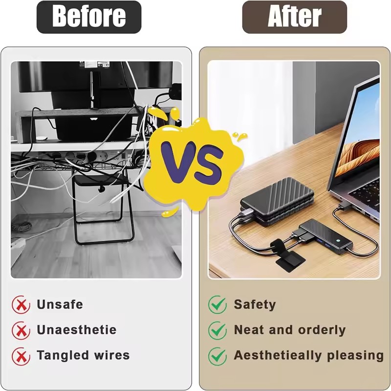 Adhesive Under Desk Cable Ties - Home Office Organization recensie en prijs