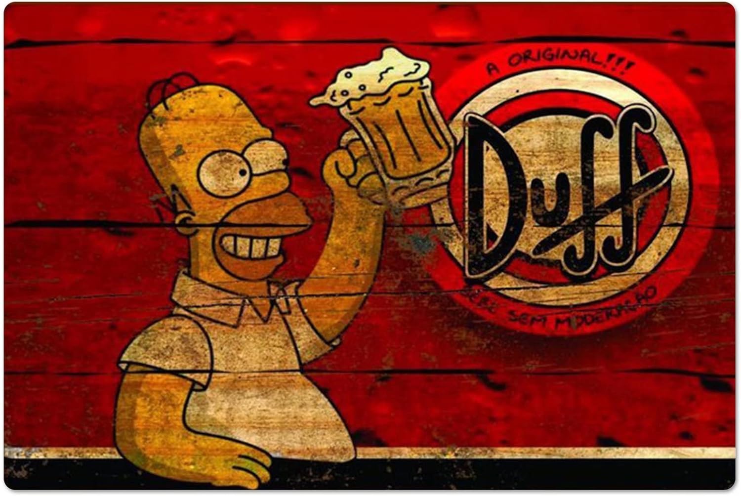 Retro Metal Poster Homer Duff  - Home Office Kitchen recensie en prijs