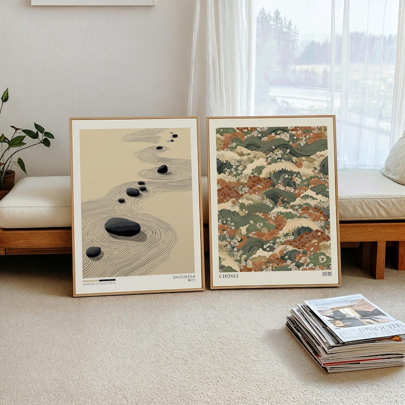 2pcs Japandi Zen Canvas Wall A - Home Office Japandi recensie en prijs