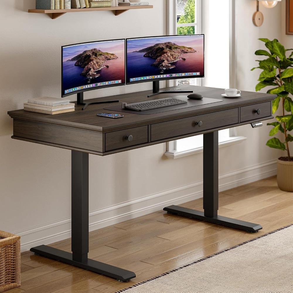 Electric Height Adjustable Sta - Home Office Desk With Drawers recensie en prijs