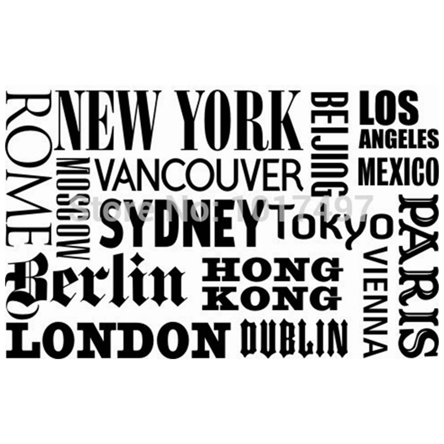 New York London Paris Quote wa - Home Office York recensie en prijs