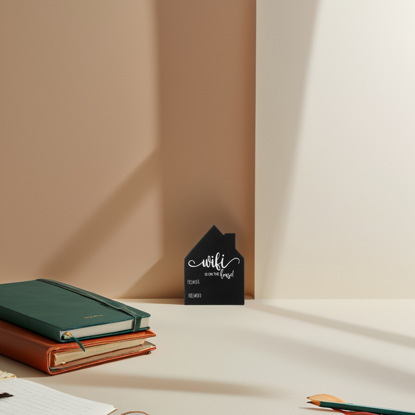 WiFi Password Sign Wooden Hous - Home Office Updates recensie en prijs