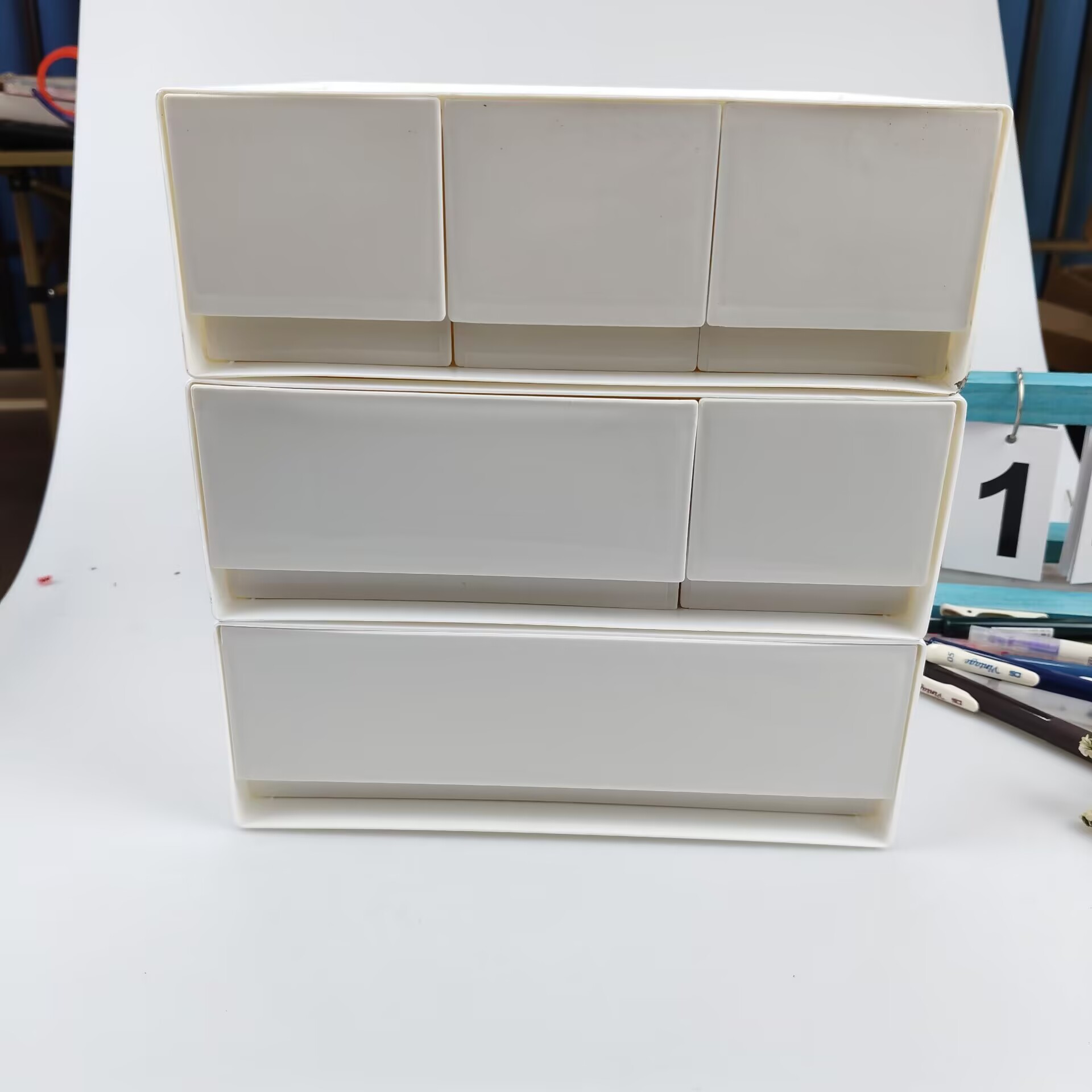 Desktop Storage Box, Drawer, C - Home Office Desk With Drawers recensie en prijs