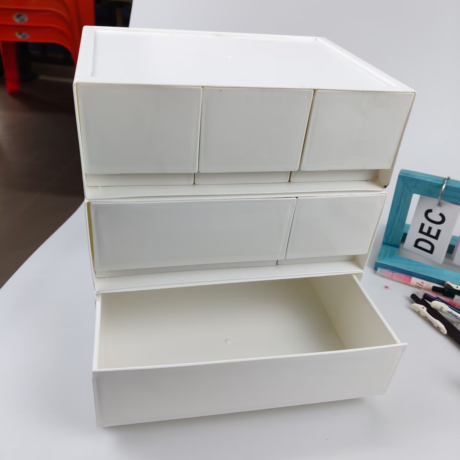 Desktop Storage Box, Drawer, C - Home Office Desk With Drawers recensie en prijs