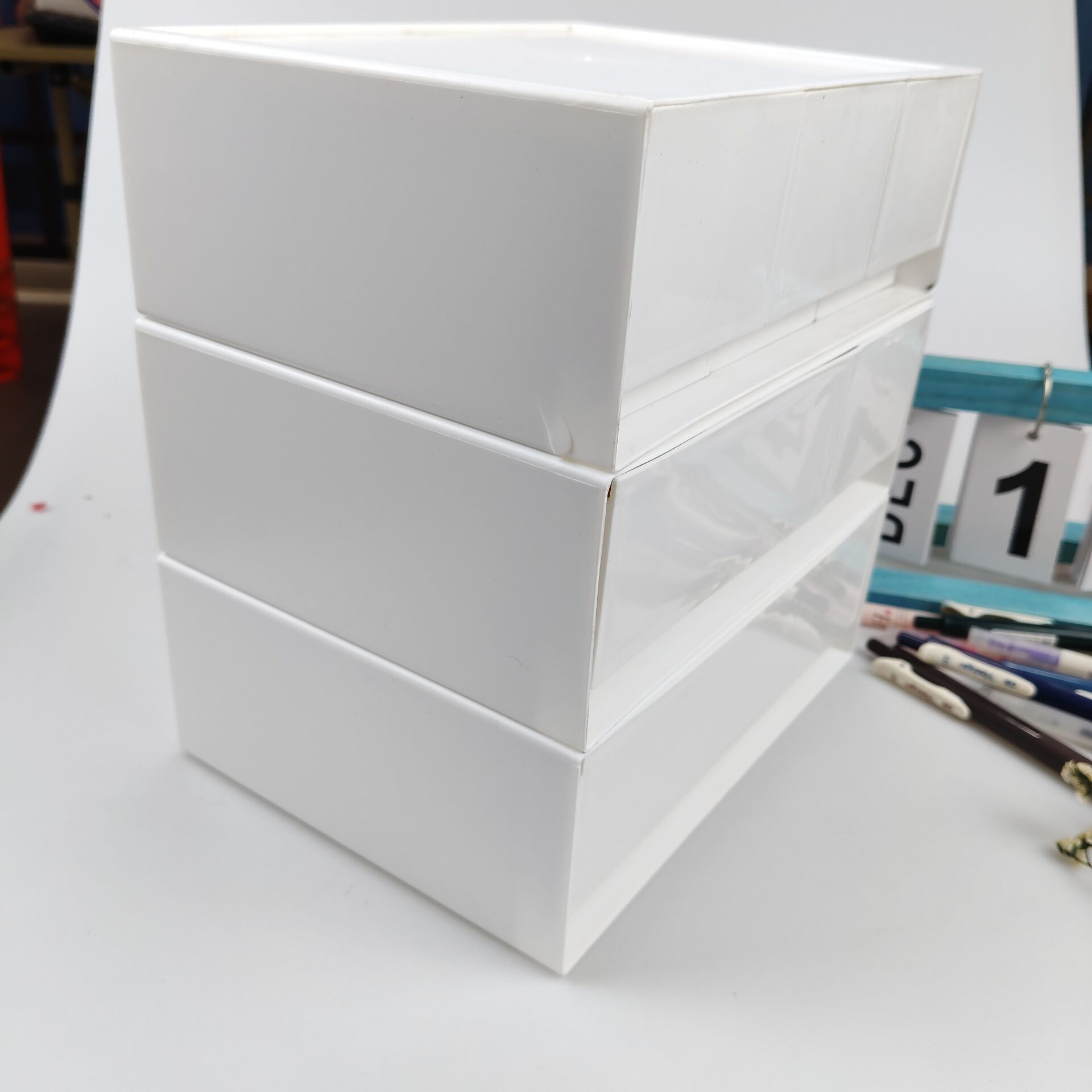 Desktop Storage Box, Drawer, C - Home Office Desk With Drawers recensie en prijs