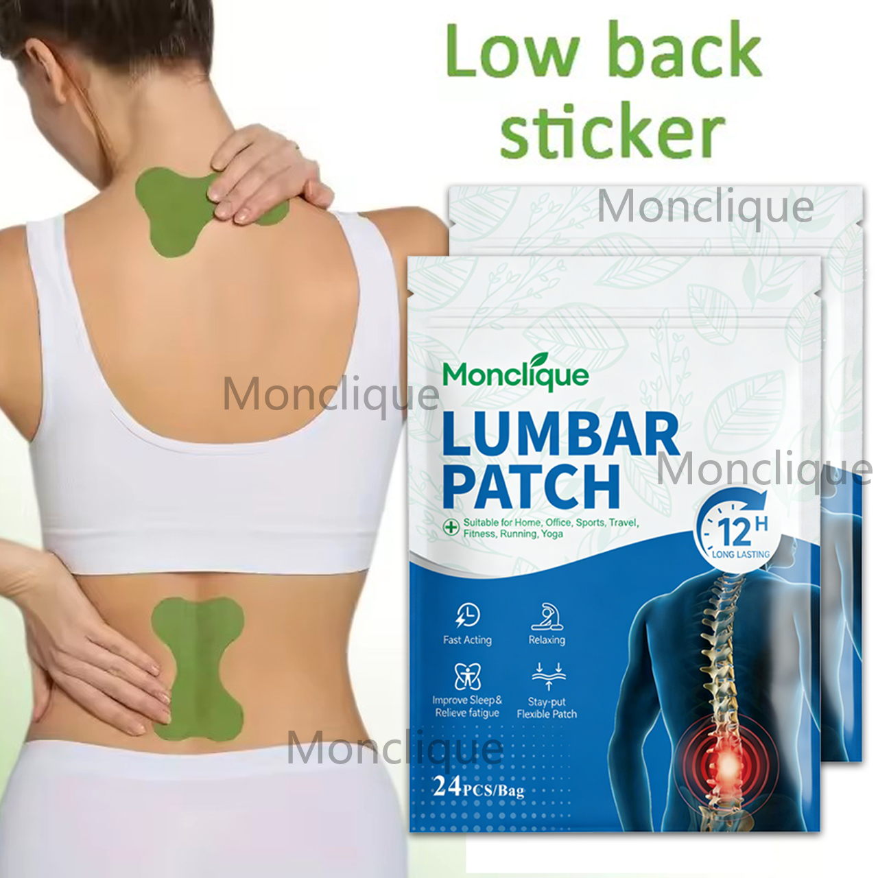 12/72PCS Lumbar Massage Patch  - Anti Fatigue Mat recensie en prijs