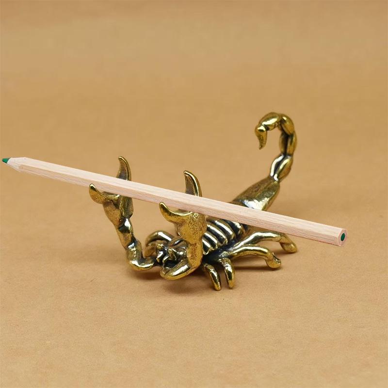 Vintage Brass Animal Pen Holde - Home Office Freelancer recensie en prijs