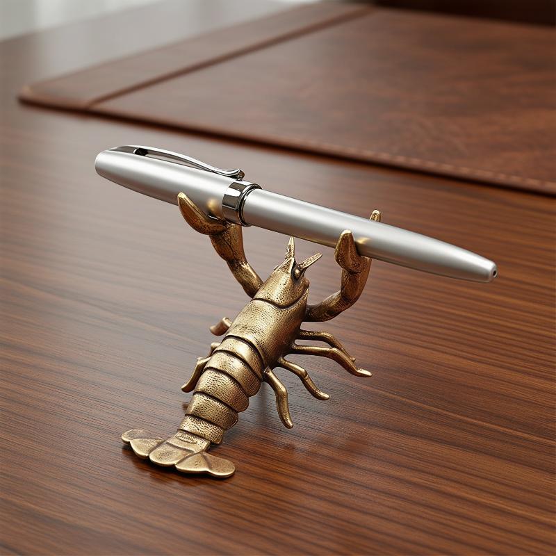 Vintage Brass Animal Pen Holde - Home Office Freelancer recensie en prijs