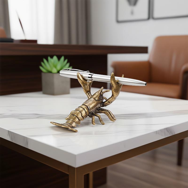 Vintage Brass Animal Pen Holde - Home Office Freelancer recensie en prijs