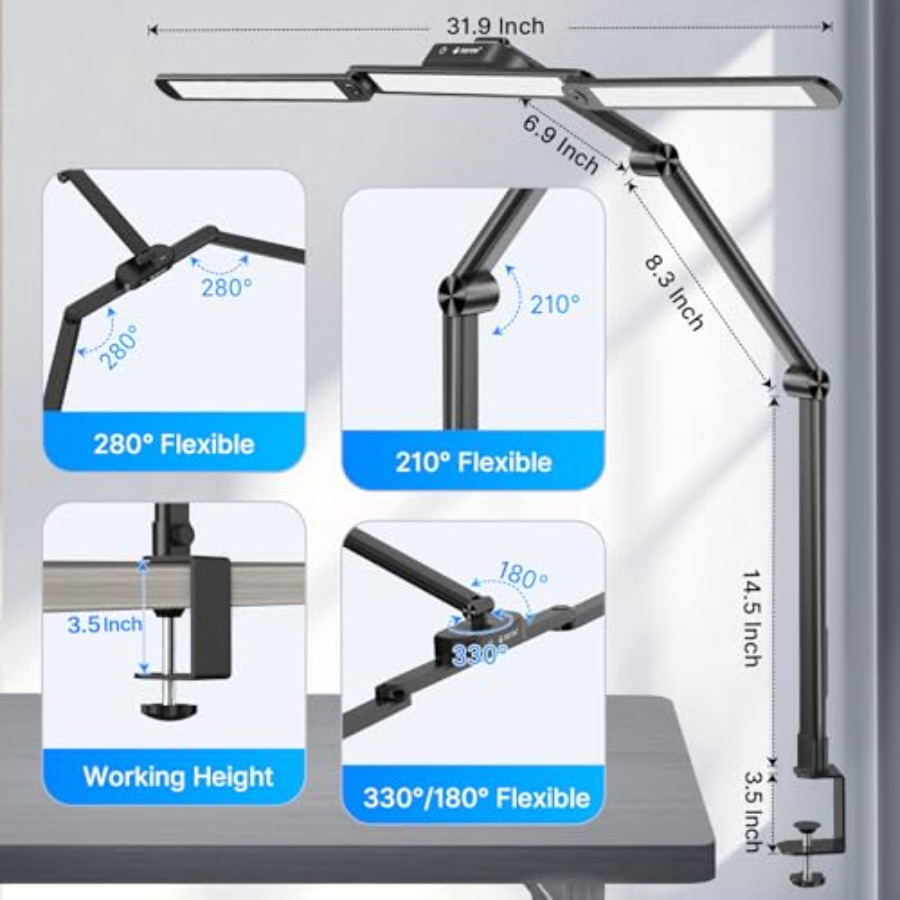 LED Desk Lamp Architect Desk L - Home Office Free recensie en prijs
