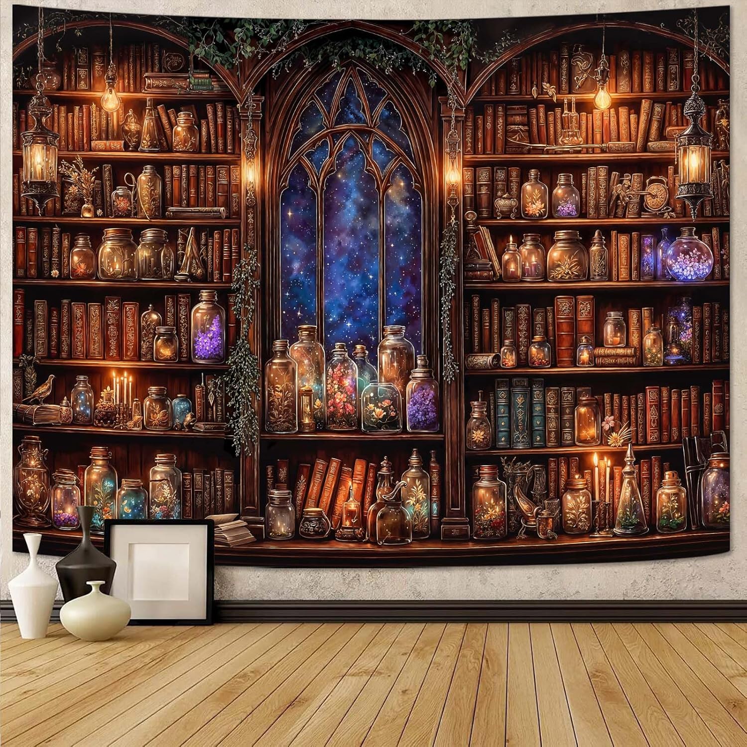 Fantasy Bookshelf Tapestry Med - Home Office Bookshelves recensie en prijs