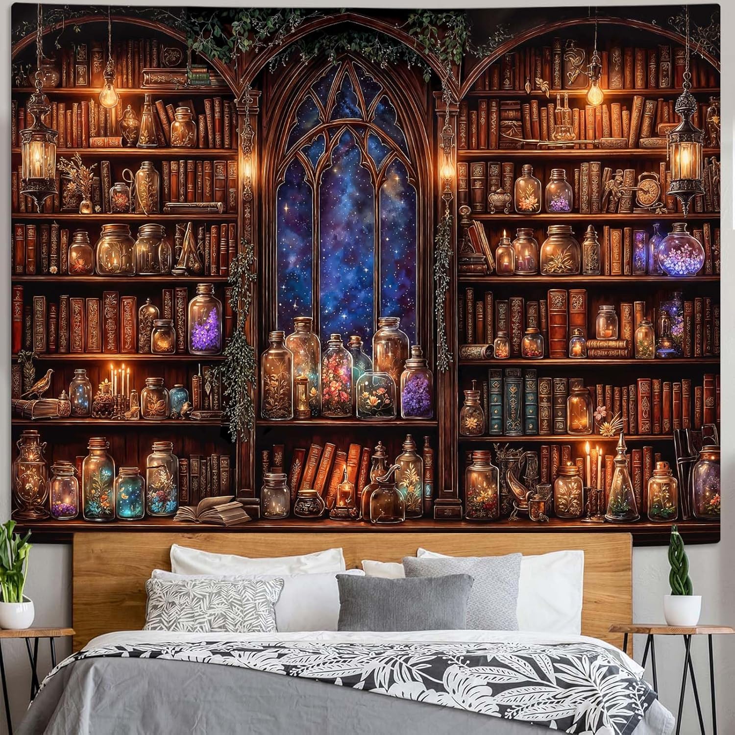 Fantasy Bookshelf Tapestry Med - Home Office Bookshelves recensie en prijs
