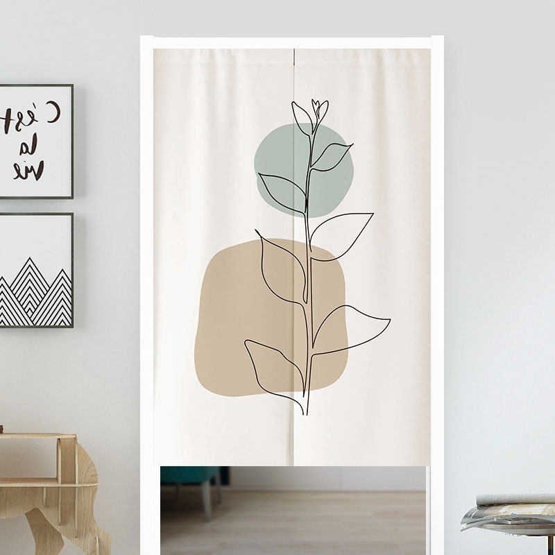 VIKAMA Boho Green Leaf Print N - Home Office Japandi recensie en prijs