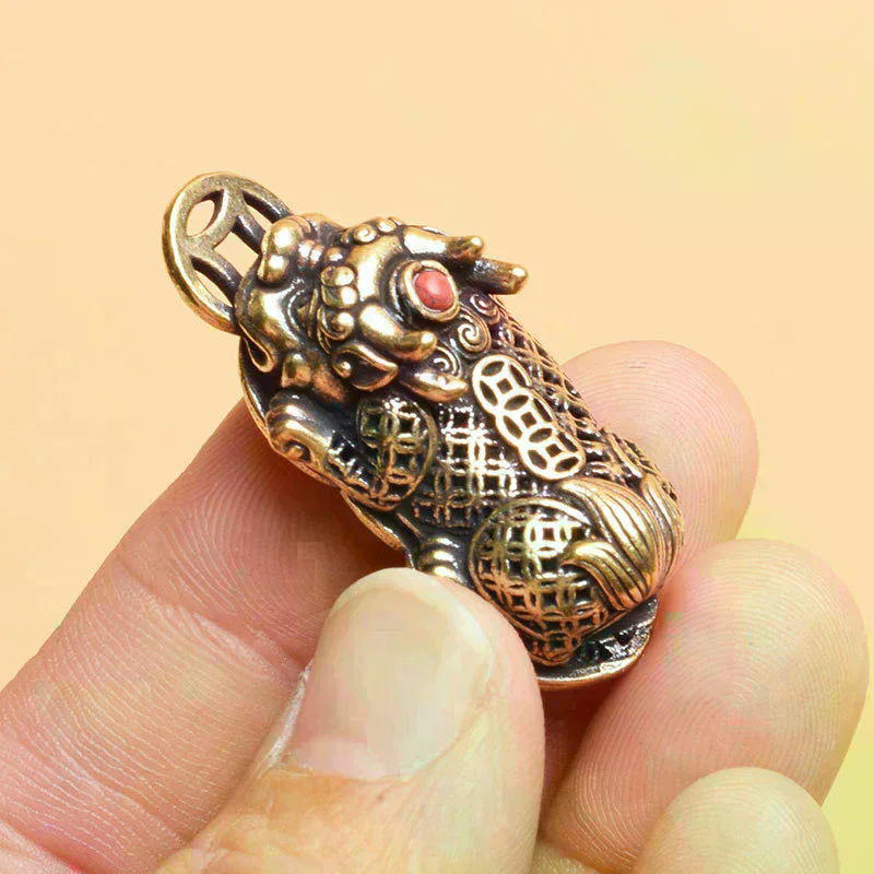 Brass Animal Pixiu Coin Charms - Home Office Freelancer recensie en prijs