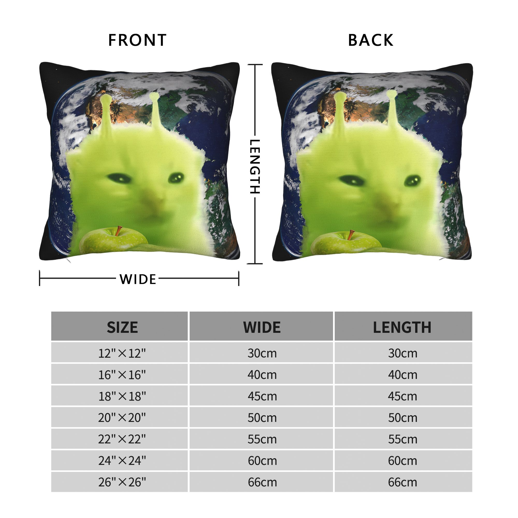 Green Alien Cat Meme Pillow Co - Home Office Design Ideas recensie en prijs