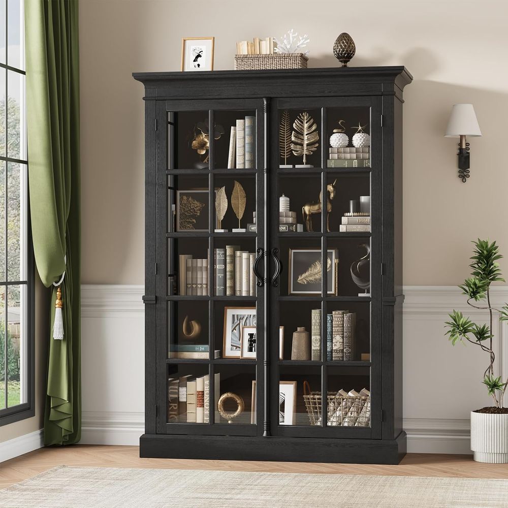 65 Tall Display Cabinet with A - Home Office Free recensie en prijs