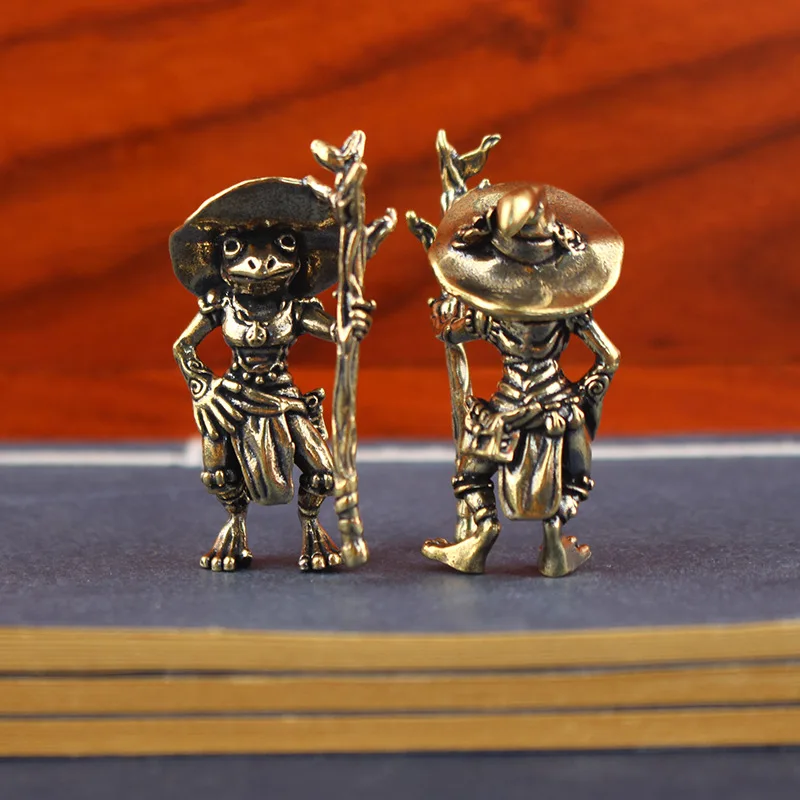 Vintage Brass Frog Wizard Stat - Home Office Freelancer recensie en prijs