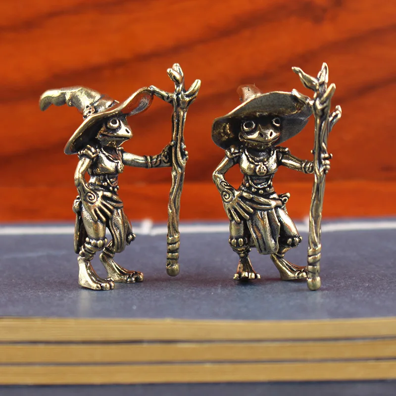 Vintage Brass Frog Wizard Stat - Home Office Freelancer recensie en prijs