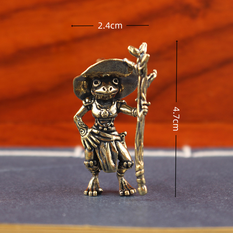 Vintage Brass Frog Wizard Stat - Home Office Freelancer recensie en prijs