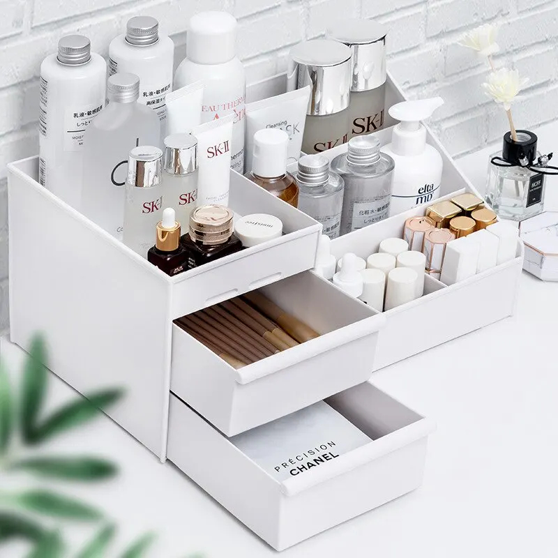 1pc White Drawer Makeup Storag - Home Office Desk With Drawers recensie en prijs