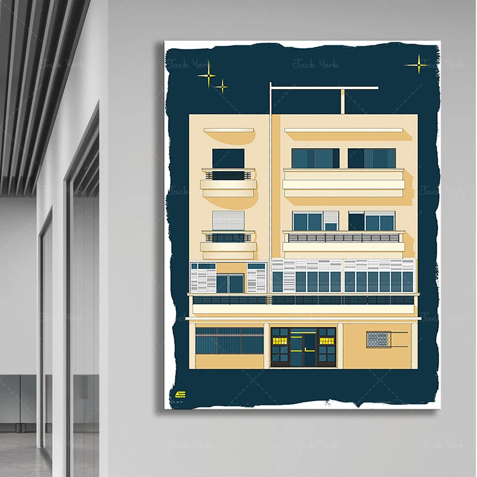 Bauhaus Tel Aviv Print Modern  - Home Office York recensie en prijs