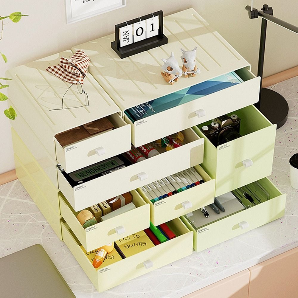 Colorful Desktop Stackable Org - Home Office Desk With Drawers recensie en prijs