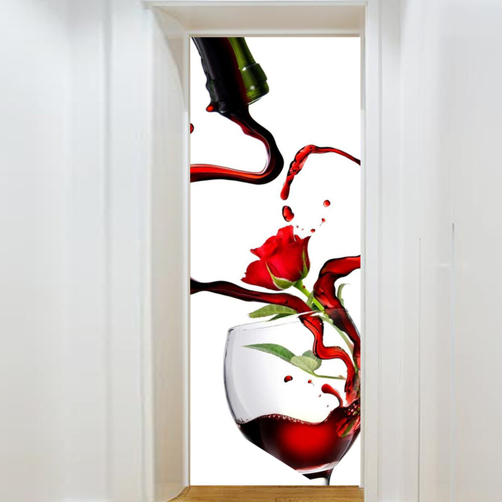 Customized Red Wine Glass Door - Home Office Bookshelves recensie en prijs