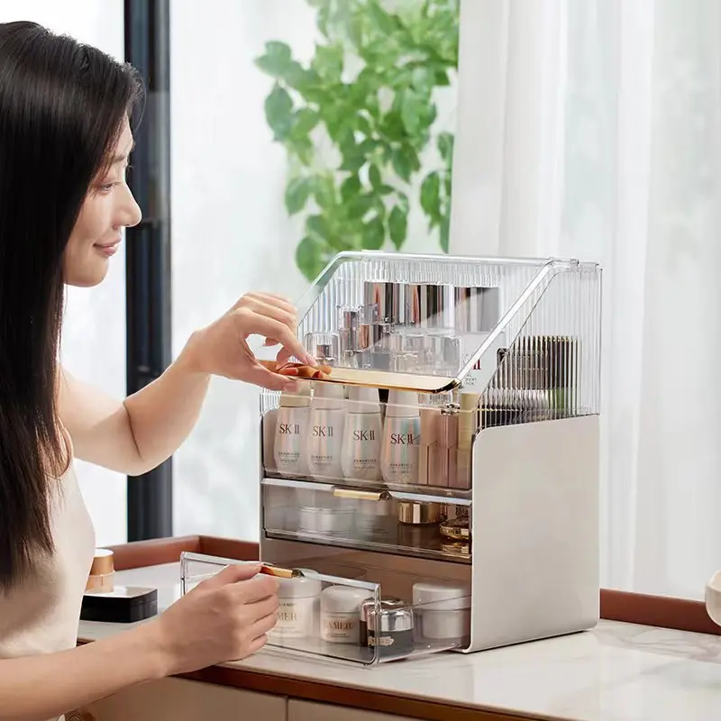 Desktop Makeup Container Drawe - Home Office Desk With Drawers recensie en prijs